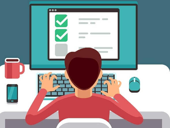 rules on how do online proctored exams work via Qorrect e-assessment system using a computer