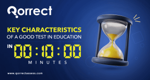 Characteristics of a good test in education from Qorrect